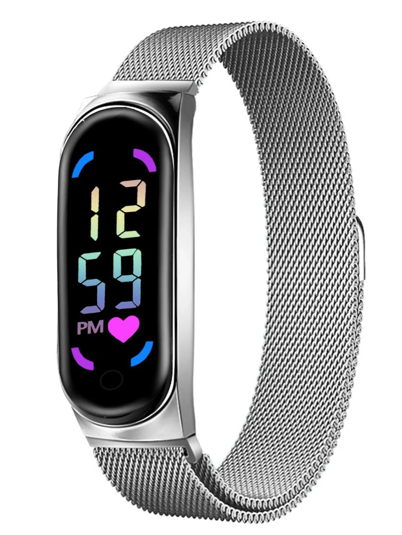 Electronic Watch M7 Cartoon LED Student Sports Mesh Strap Bracelet