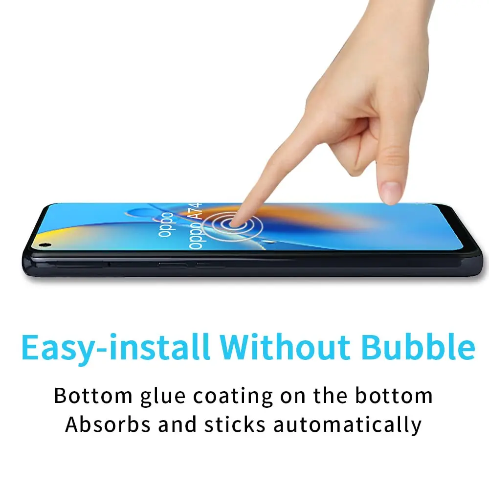 Protection écran Verre Trempé 9H Pour OPPO A74 5G - Transparent - Neuf Sous Film