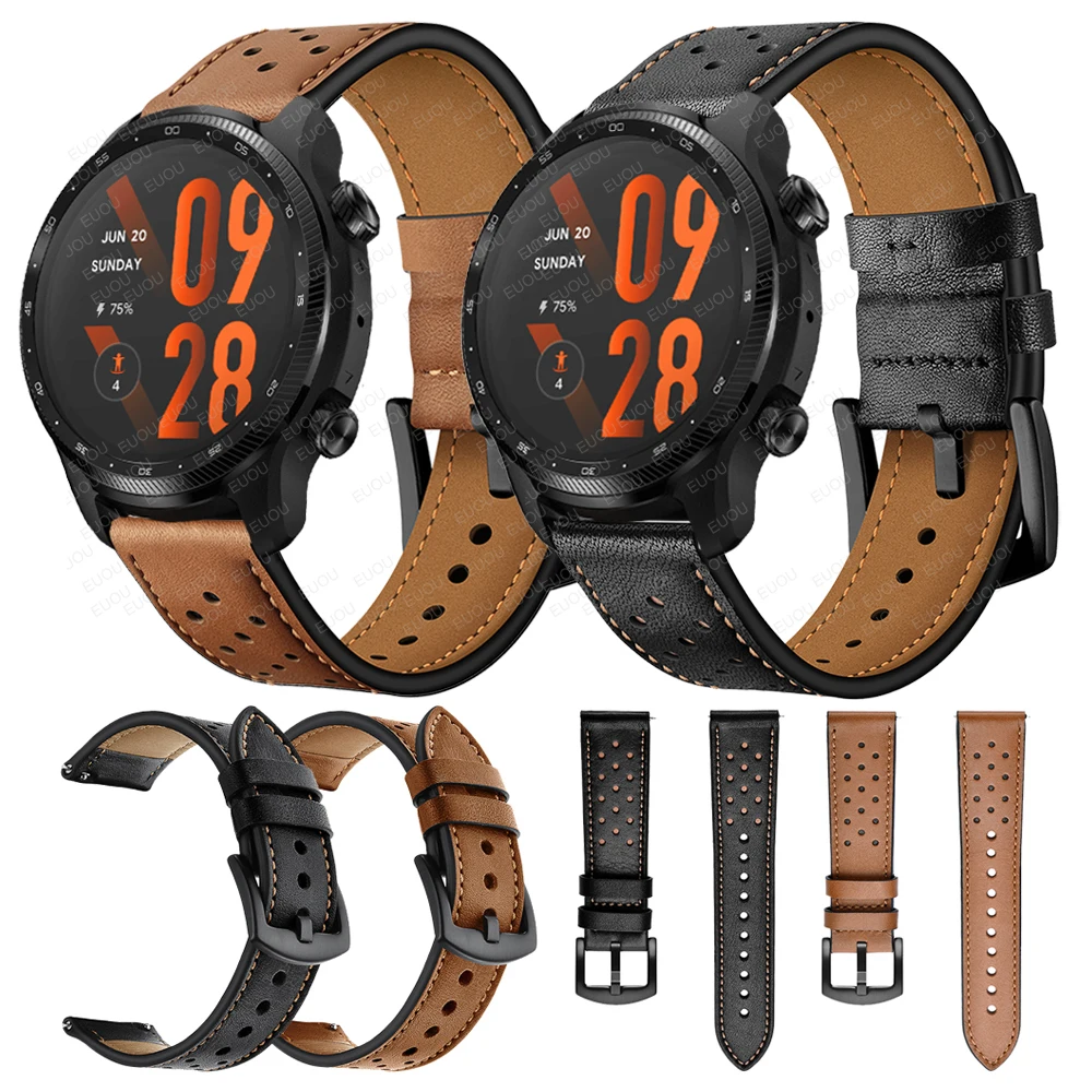 Cinturino In Silicone 22mm Per Ticwatch Pro 3 / Ultra / GTX / E2 / S2 E Coros Pace 3 / Pro / Apex 2 Pro / Apex - Ricambio Sportivo - 4