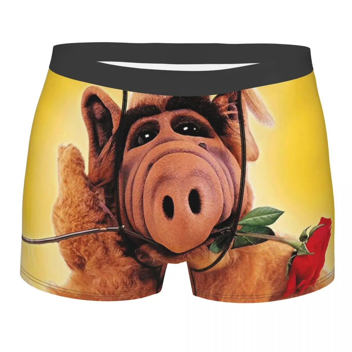 

Alf With Flower Boxer Shorts For Homme 3D Printed Male Alien Life Form Sci Fi Tv Show Underwear Panties Briefs Soft Underpants
