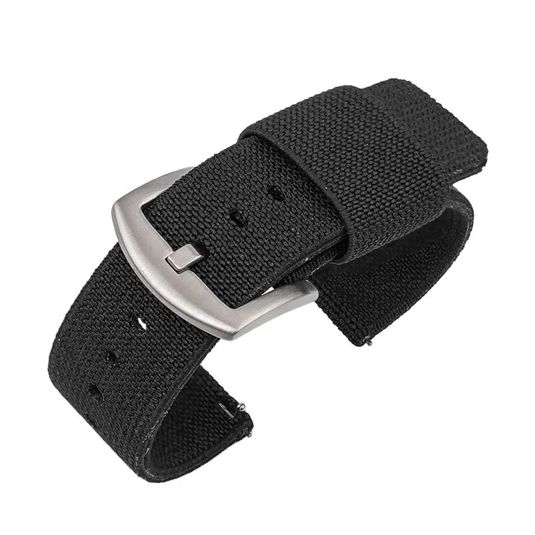 Military-Style Nylon Woven Elastic Watch Band - Army Green