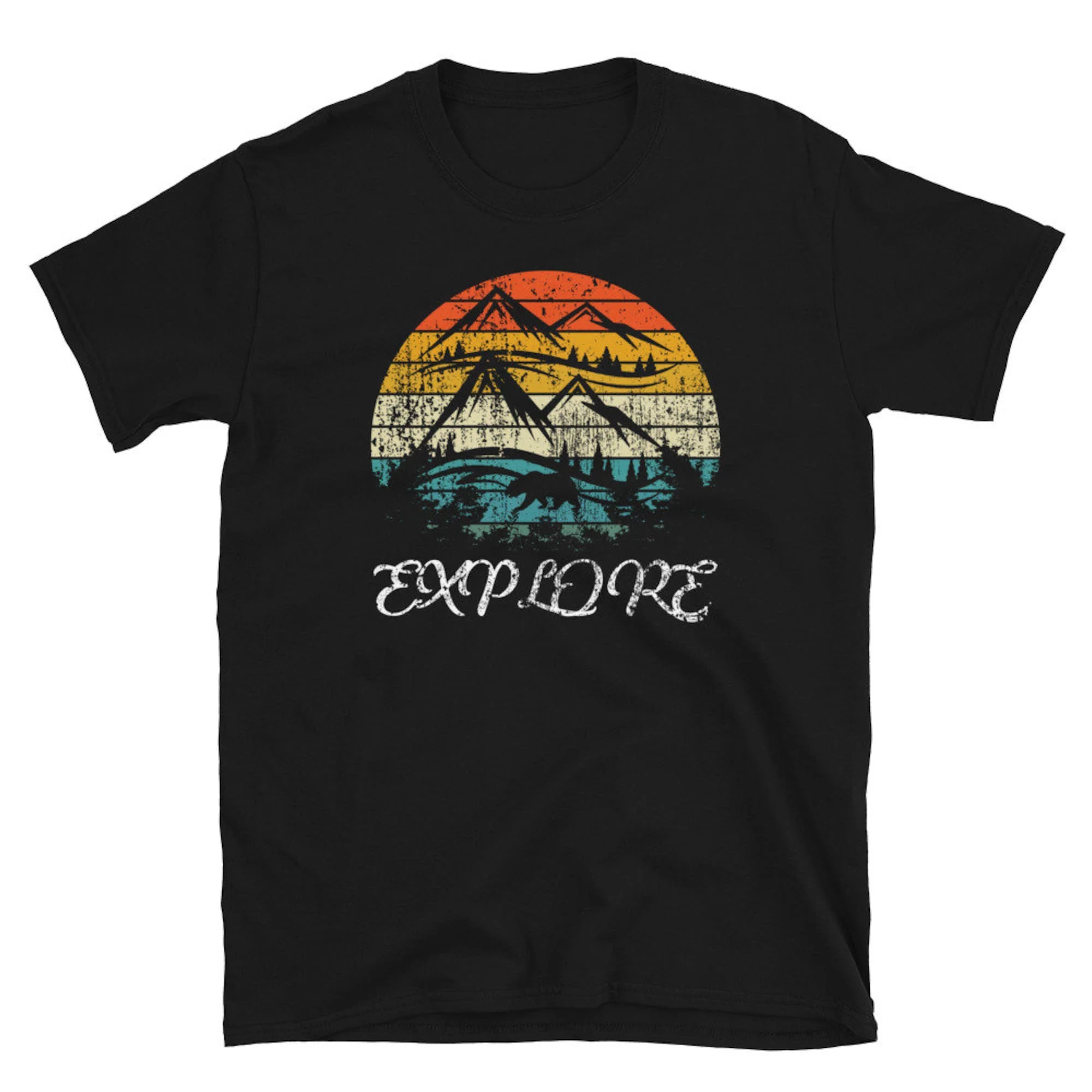 Esplora La Maglietta Delle Montagne Escursionismo Adventure Mountain Outdoor Lover