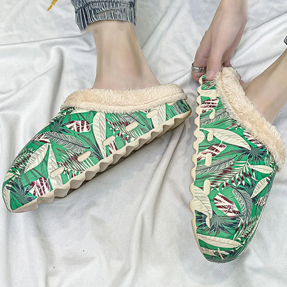 

Тапочки мужские/женские нескользящие, дышащие, плюшевые, обувь для спальни, 1 пара