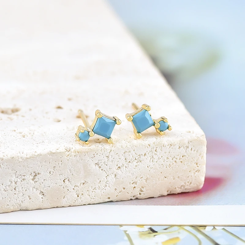 Tiny Stud Earring Side View