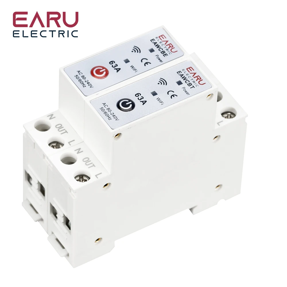 1P 1P+N WiFi Smart Circuit Breaker Time Relay Switch Remote Control by Tuya Smar