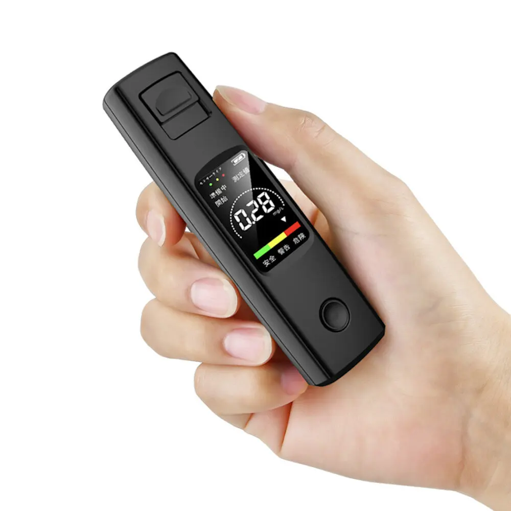 New Alcohol Tester Professional High Sensitivity Breathalyzer Non-Contact Alcoholometer Type-C Charging Portable Breathalyzer