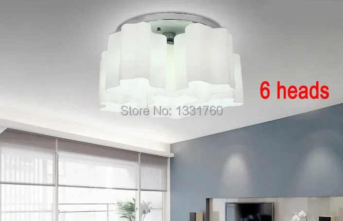 Logico Collection Lounge Living ceiling lights modern design ceiling lamp milk glass 1/3/6/7/8/9/12