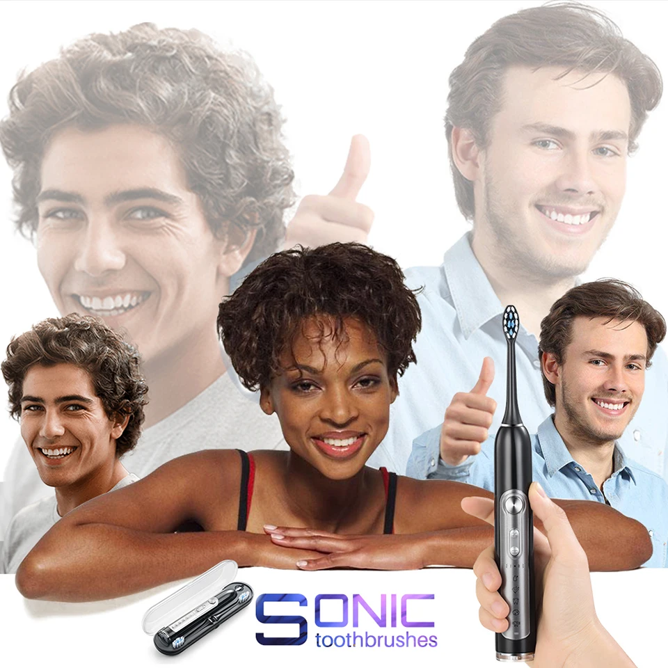 para Adultos Crianças Smart Timer Escova de