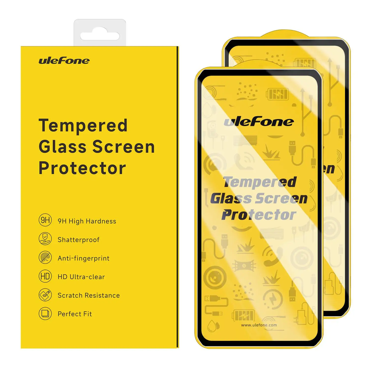 For Ulefone Armor 28 Ultra Thermal 28 Pro other ModeL 2pcs Pack Ulefone 9H HD Anti Fingerprint Tempered Glass Screen Protector