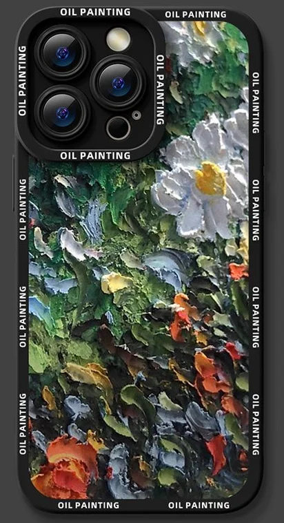 Gu Shanggu 15Promax Pouzdro na telefon Olejomalba č. 1 14 Proti pádu pro iPhone 13 Kompletní balení Barva Stříbrná 12 Měkké 11_voghion.com