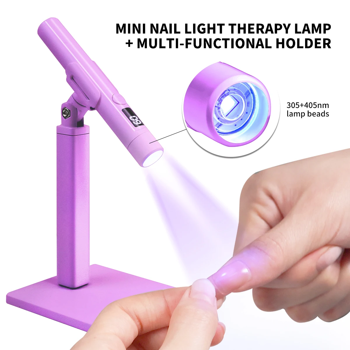 UV LED 네일 램프 미니 UV 네일 램프 매니큐어용 휴대용 네일 건조기 스탠드 램프 전문가용 자외선 미니 네일 건조등
