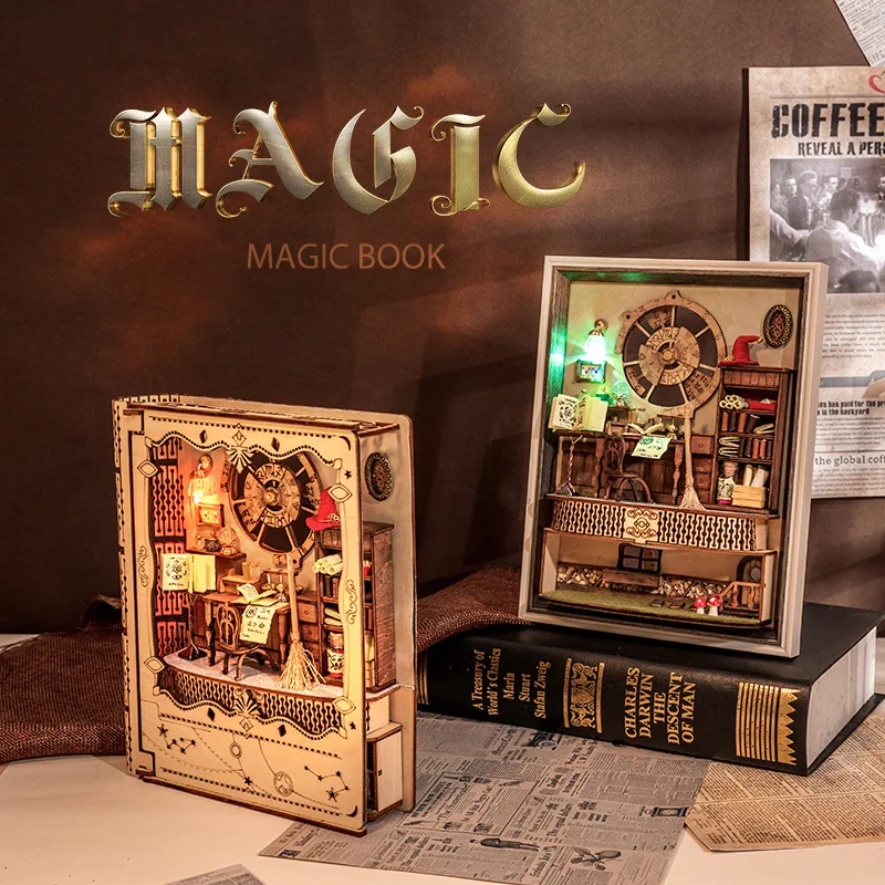 

Diy Wooden Casa Magic Photo Frame Doll Houses Miniature Building Kits With Furniture Lights Dollhouses For Friends Birthday Gift