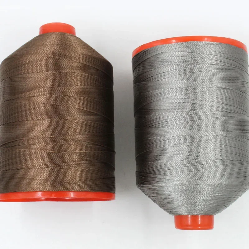 500g 210D/9/6/4 산업용 재봉틀 강력 폴리에스터 재봉실, 0.7mm 소파, 자동차 가죽, 니팅용 실