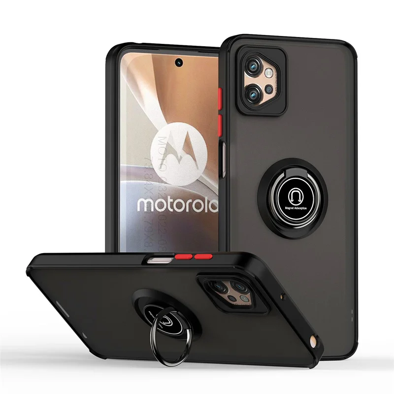 Shockproof Armor Case with Magnetic Ring Stand Holder – Heavy-Duty Protection Back Cover