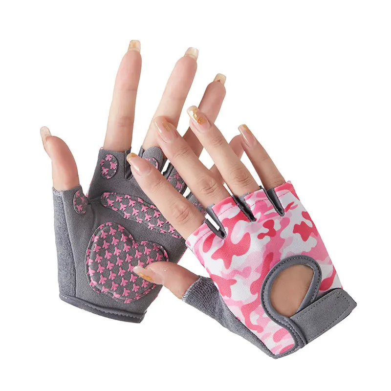Kids Fishing Gloves Breathable Quick Drying Half Finger Non-Slip Damping Cyclisme Scooter Riding Children Sport Gloves