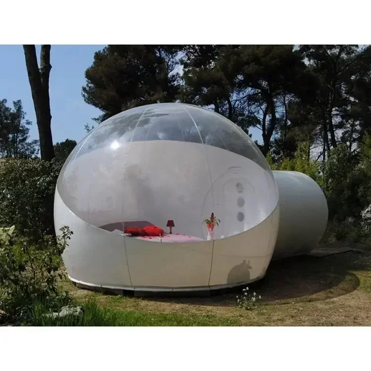 Outdoor Camping Transparent Inflatable Bubble Tent Hemispheres Clear House Garden Cabin Lodge Starry Sky Dome with Free Blower