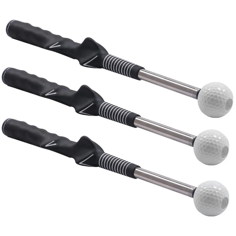 Golf Swing Practice Stick Golf Beginner Alignment Gesture Correct Wrist Golf Training Aids Golf Retractable Swing Trainer