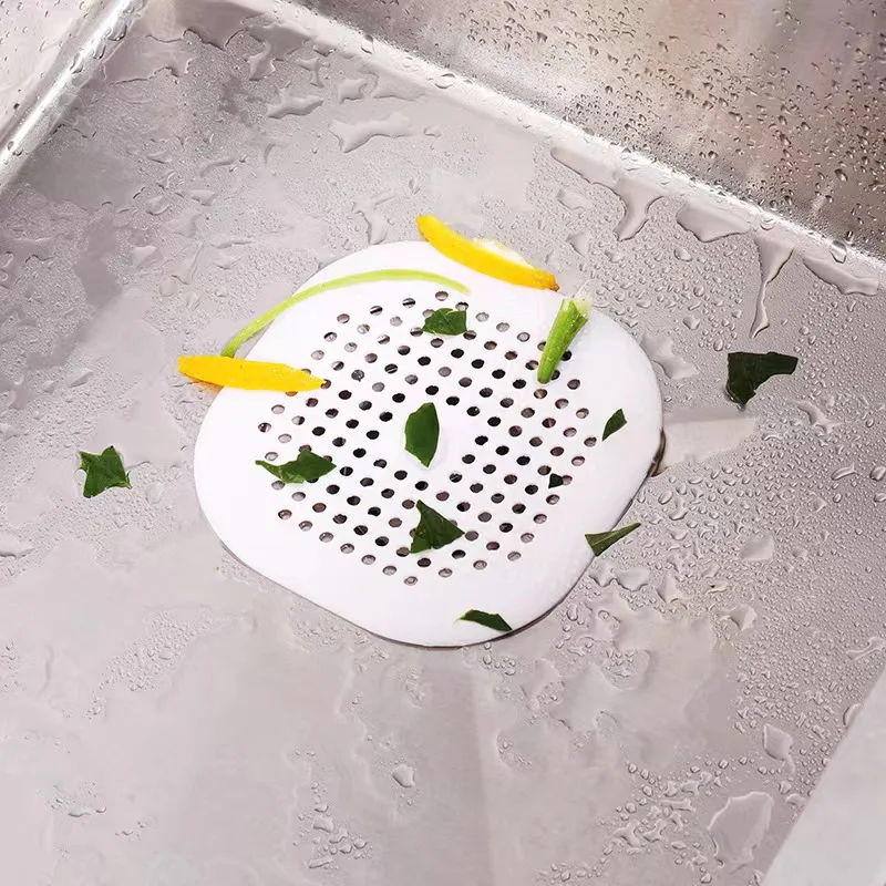 Description Picture 6 of itemHair Filter Sink Anti-blocking Strainer Bathtub Shower Floor Drain Stopper Silicone Kitchen Sewer Plug Bathroom Accessories