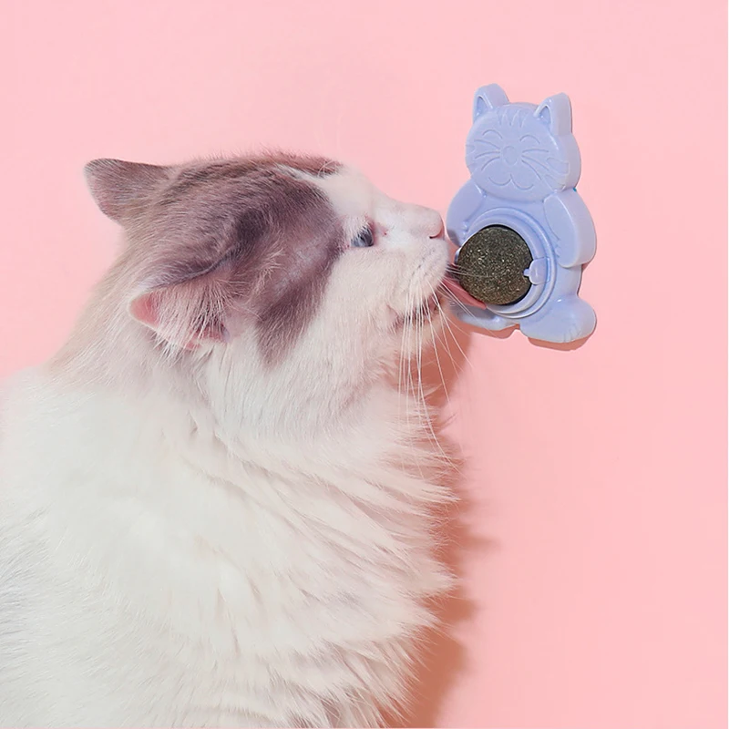 Cat Catnip Toys Ball 360 Rotazione Nutrizione Energy Ball Catnip Snack Candy Leccare Snack Pulizia Denti Giocattolo Da Masticare Forniture Per Animali