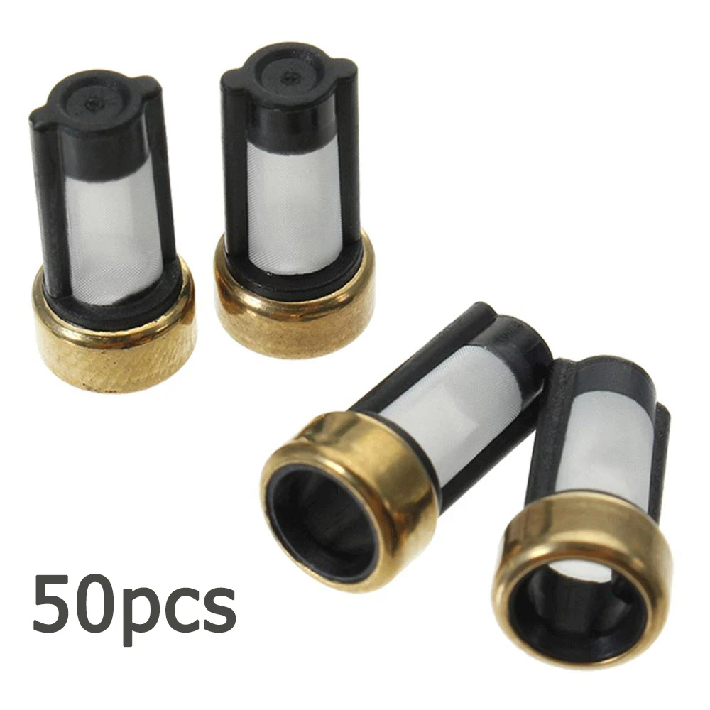 50pcs Fuel Injector Micro Basket Filter Fit For ASNU03C Injector Repair Kits Fuel Filter Auto Replacement Parts