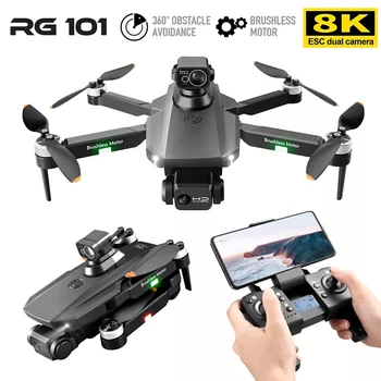 2022 NEW RG101 MAX GPS Drone 8K Professional Dual HD Camera FPV 3Km Aerial Photography Brushless Motor Foldable Quadcopter Toys 1
