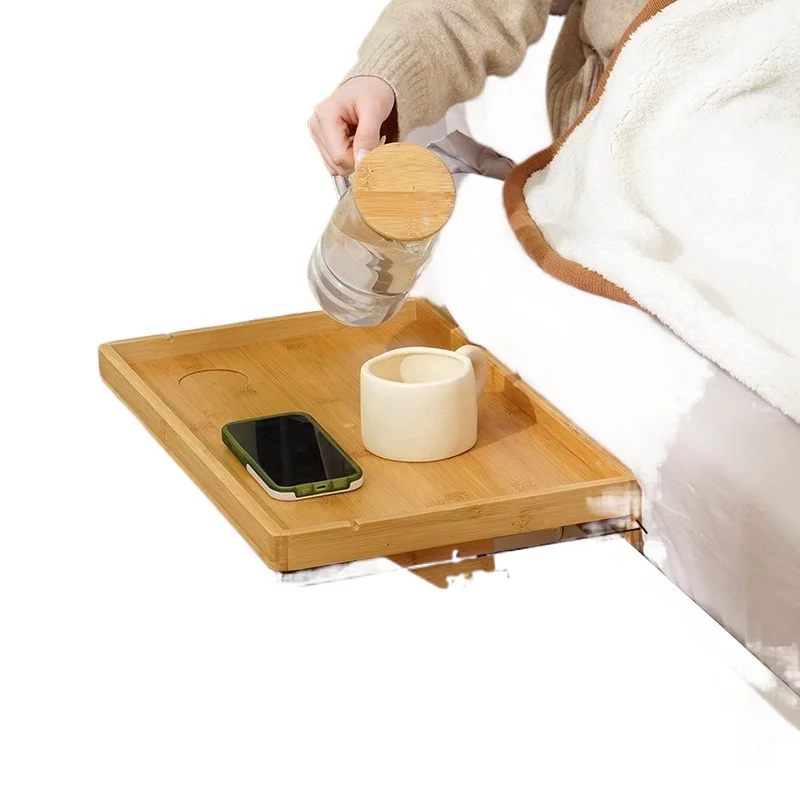 Multi-functional Wall-mounted Storage Device Luxury Bathtub Shelf Bathroom Bathtub Tray Bedroom Bedside Shelf Household Supplies