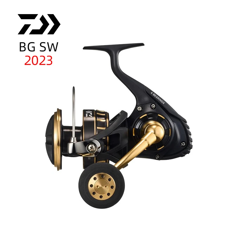 2023 DAIWA BG SW Spinning Reel Saltwater Jigging Fishing Boat Reel 5+1BB  Max Drag 12-20kg Fishing Tackle