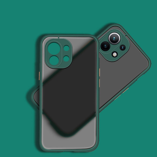 Matte Clear Case For Xiaomi Mi 12 12X  Ultra Lite 10T Poco F3 X3 M4 Redmi Note 11S 10 8 9 Pro Hard Bumper Armor Cover