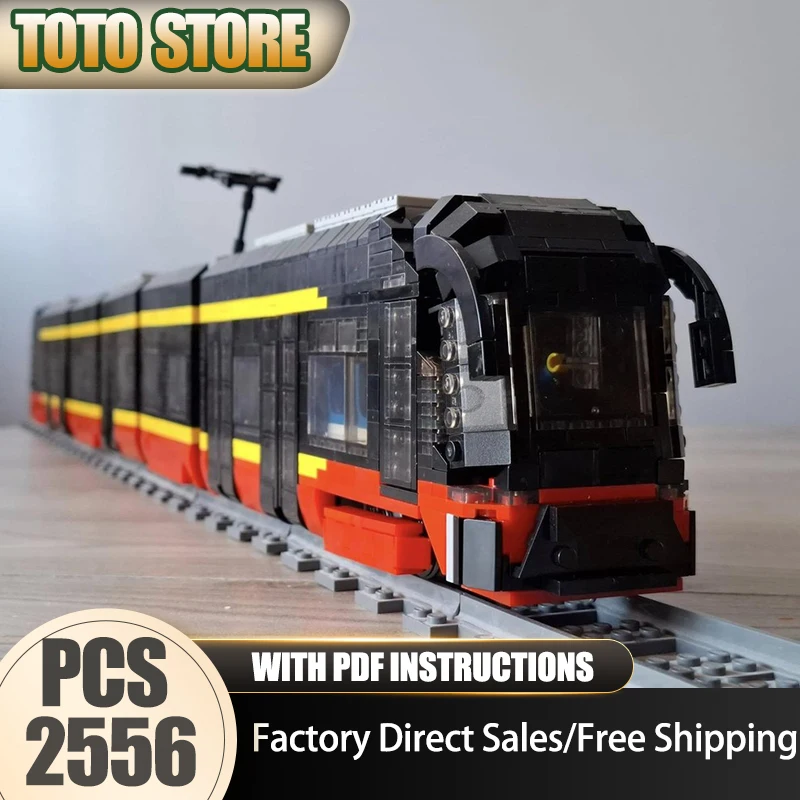 철도 기차 모델 Moc 블록 LF 06 AC 트램-모터 없는 모델 기술 블록 DI..