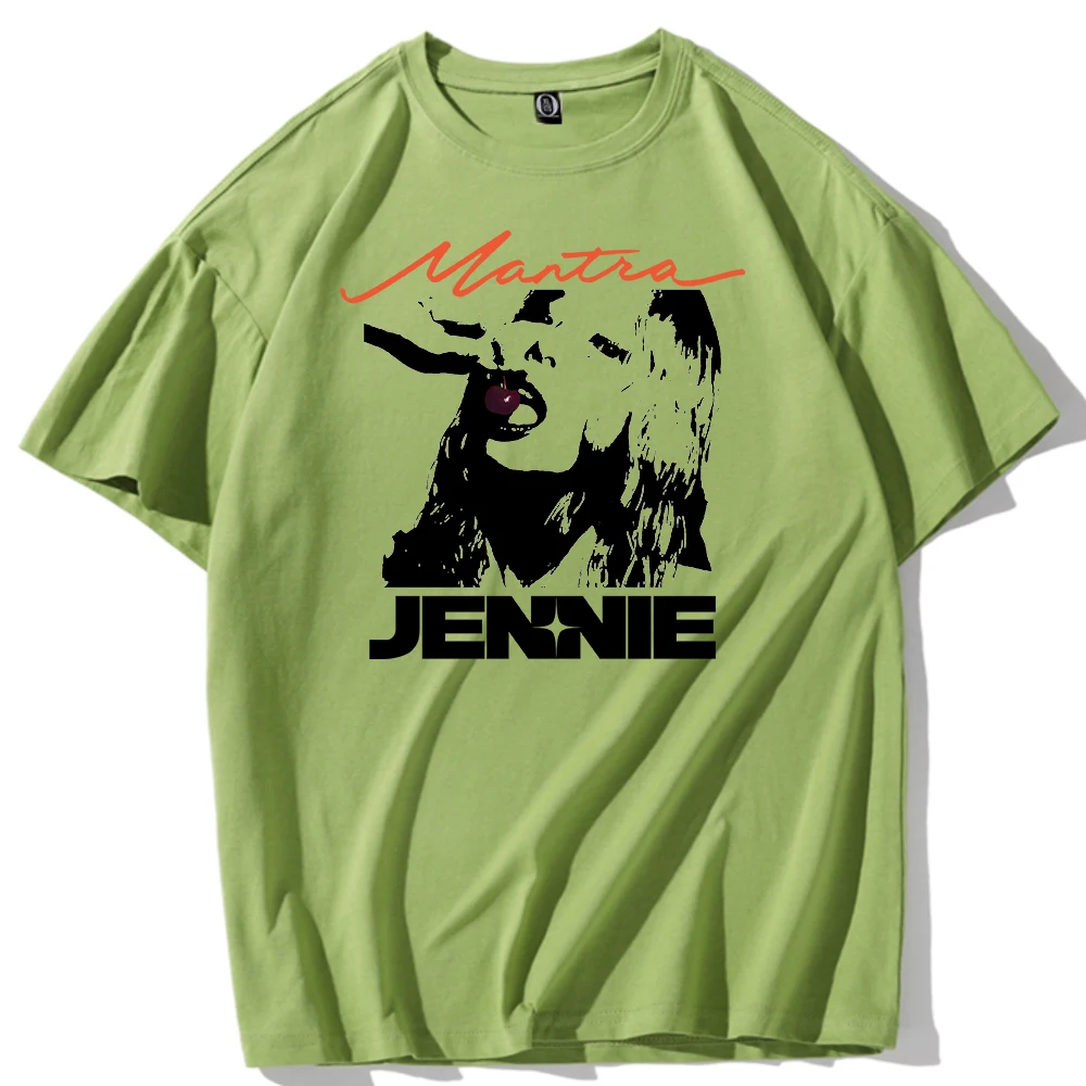 Jennie Mantra T-shirt O-Neck Short Sleeve Shirts Fans Gift