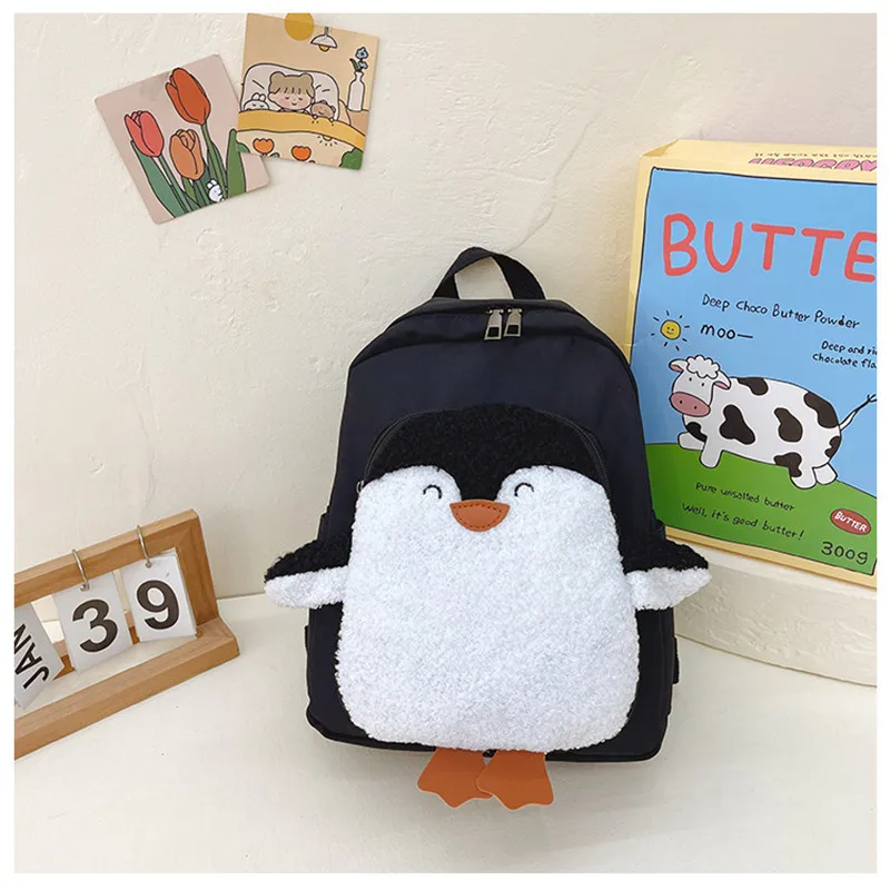 

Детский рюкзак с милым мультяшным пингвином, школьный ранец для детского сада, Сумка с 3D аниме, износостойкие дышащие сумки