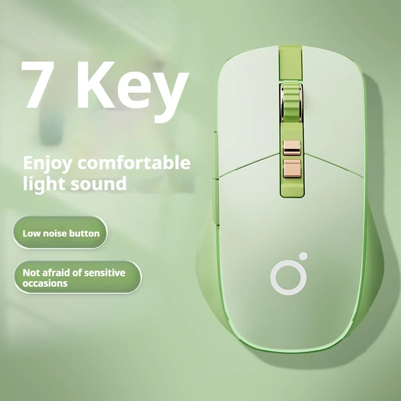 Eweadn G308 Tri-Mode Bluetooth Wireless Mute Mouse Plug Play Multi System Compatible Lightweight Stable Sensitive Game Office