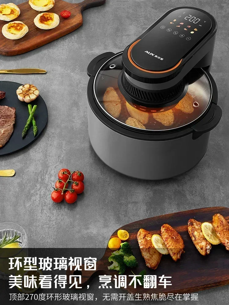 Home-use air fryer. No-flip. Visible. Multifunctional Smart. New oven integrated Electric fryer. Also known as freidoras de aire 3