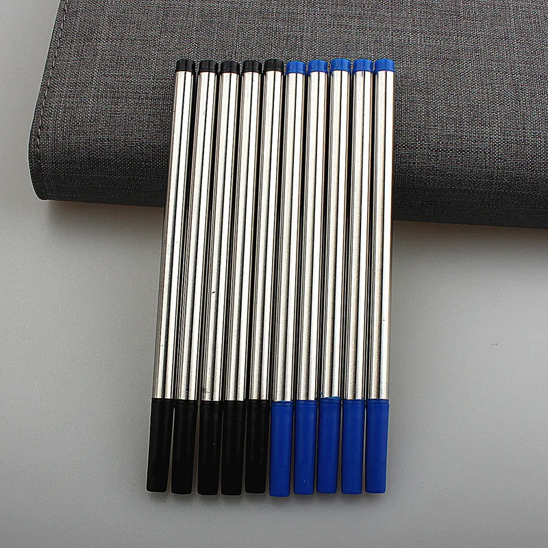 Hight Quality 5/10pc Blue Or Black Offer Special Roller Ball Pen Ink Refills Ballpoint Pen Refill Office School 2