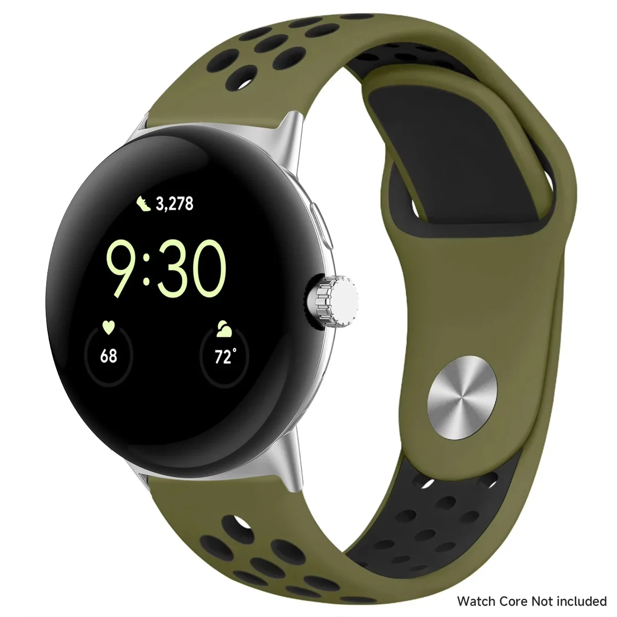 Breathable Silicone Sports Band for Google Pixel Watch - 41mm & 45mm Accessory Bracelet