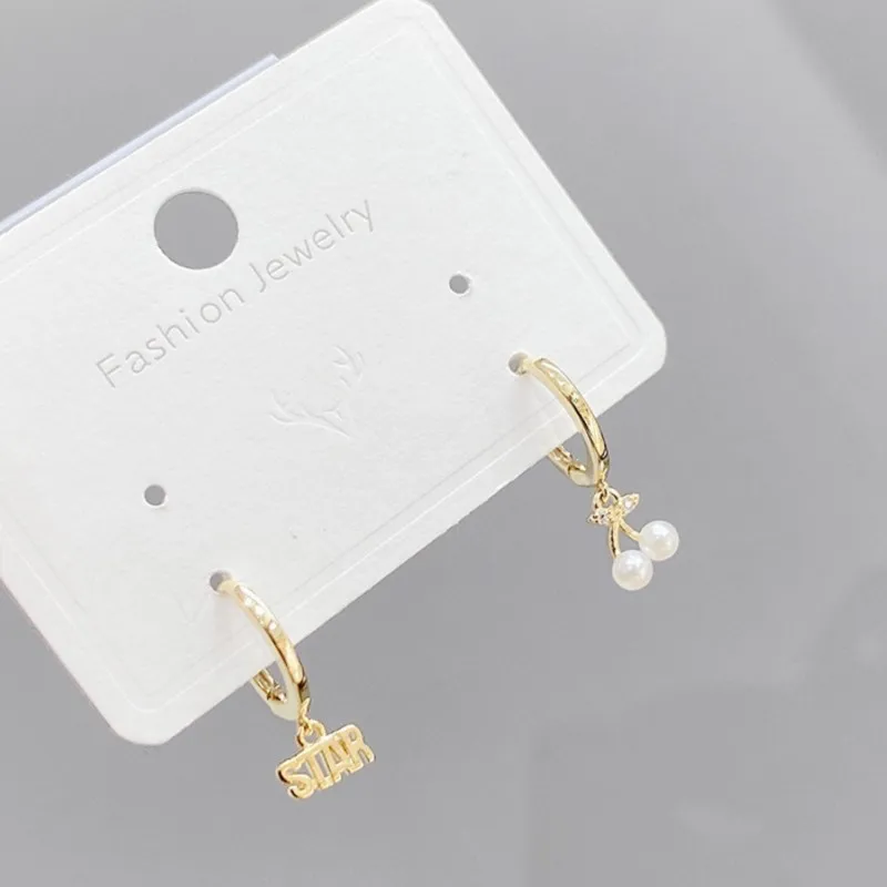 6Pcs/set Elegant Petal Pearl CZ Earring Sets for Women Golden Statement Hoop Earrings Fashion Jewelry Gifts Wholesale