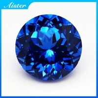 NEW Round Shape Blue Cobalt Spinel Loose Gemstone Diamond for Jewelry Making 1
