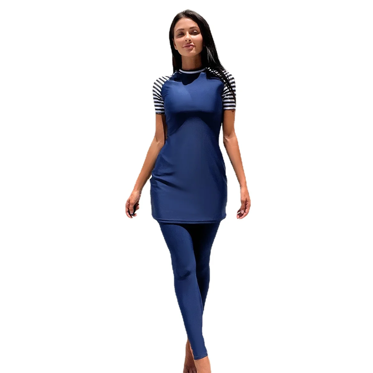 Arabic Bikini Muslim Bikini for Women Swimwear Set with Long Sleeve Top and Pants Swimsuits for Hijabis Buekini Musulmana