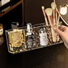 Acrylic Makeup Brush Holder Desk Cosmetic Organiser Lipstick Brush Storage Box Make-up Tool Storage Holder 22*6*8cm/18.5*6*9cm 2