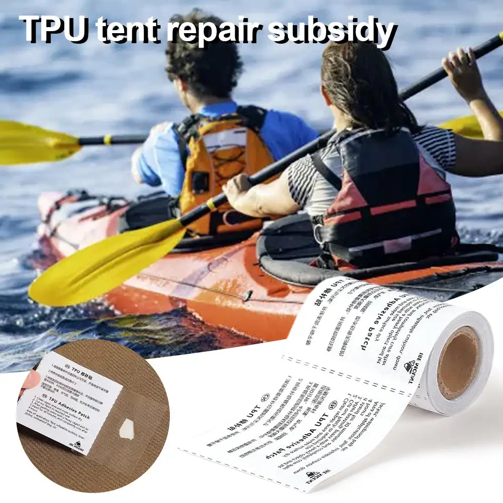 Waterproof Transparent TPU Pool Repair Subsidy Inflatable Boat Film Tent Self Adhesive Vinyl Repair Patch Gear Repair Tapes
