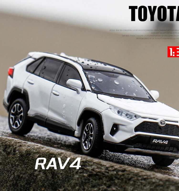 

JKM 1/32 Toyota RAV4 SUV Alloy Car Model Collective Voiture Miniature Home Decor Boys Diecast Toys Vehicles Toys for Kids