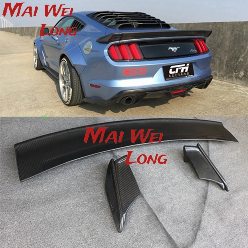 

Спойлер из углеродного волокна для Ford Mustang 2014.2015.2016.2017, рыхлители крыла, автомобильные аксессуары, высокое качество, стиль Servina