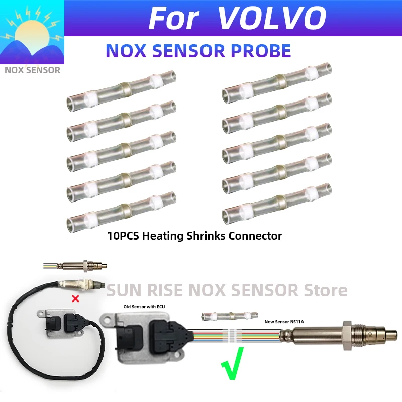 볼보 트럭용 질소 산소 센서 Nox 센서, 볼보 트럭 C70 VN VNL VNM VHD VT 맥 MP7 MP8 D11 D13 D, 5WK97366 22303391 12 V오리지널, 신제품