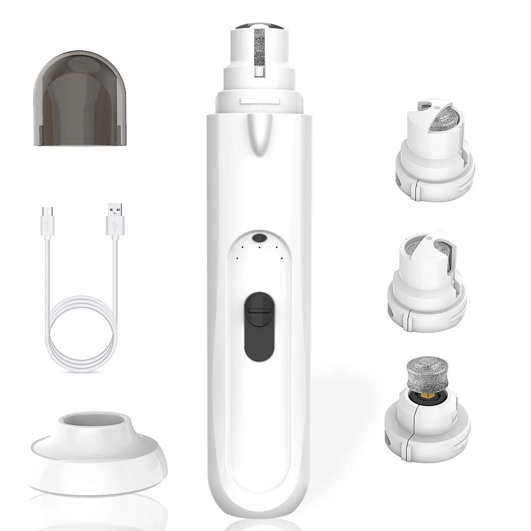 

Electric Dog Nail Clippers for Dog Nail Grinders Rechargeable USB Charging Pet Quiet Cat Paws Nail Grooming Trimmer Tools