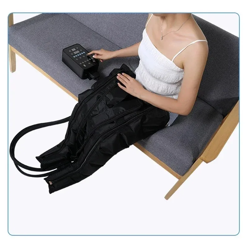 6 Chambers Air Compression Massage System Whole Body Massager Compression Pump Recovery Boots Foot Leg Massage Machine AirWrap