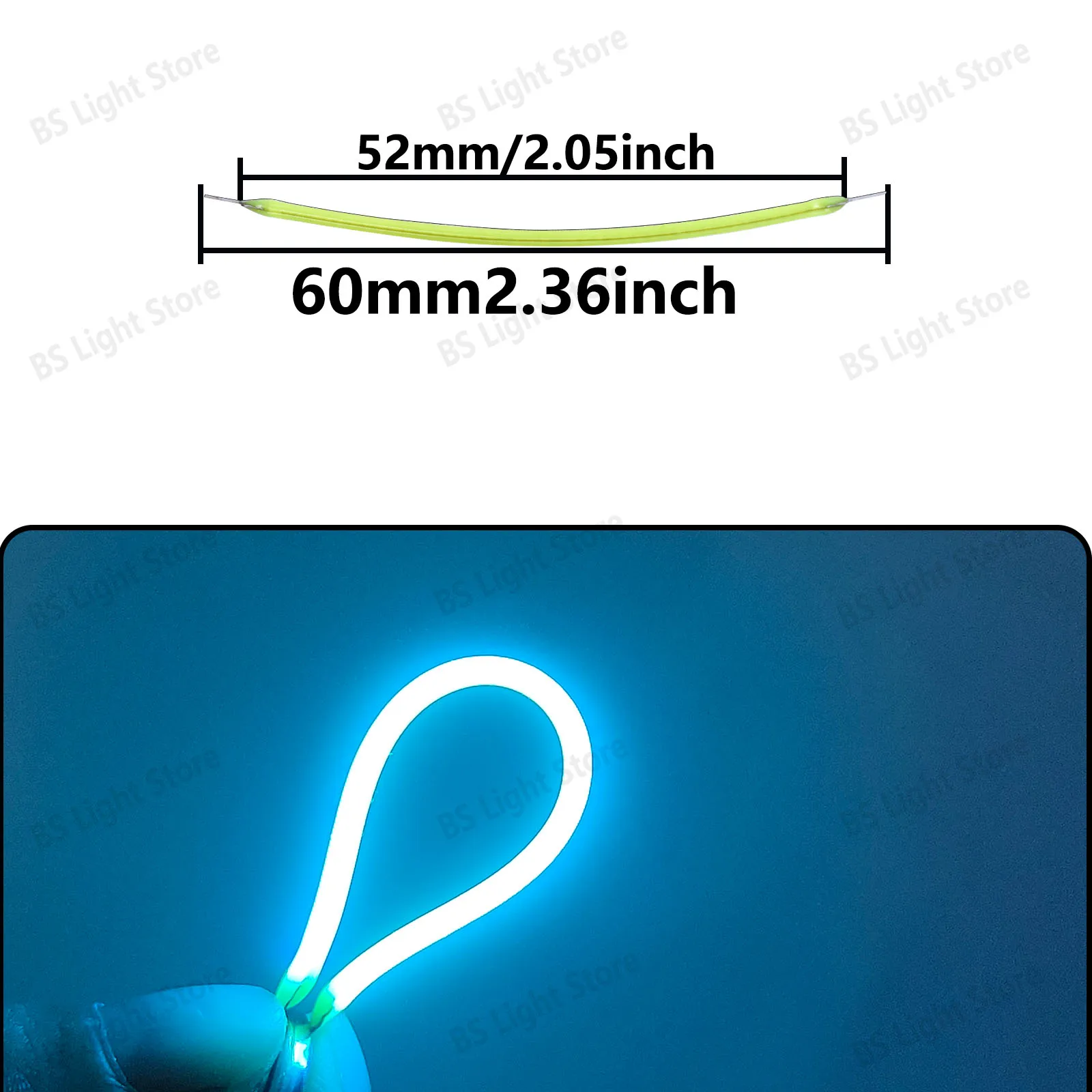 Ice Blue Flexible Filament Retro Edison Bulb Light Source