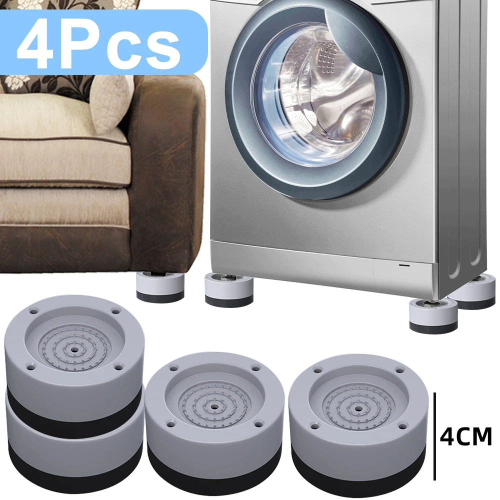 4PCS Anti Vibration Pads Washing Machine Rubber Feet Legs Mat Universal