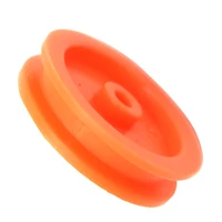 100Pcs 2mm Hole Orange Plastic Belt Pulley DIY RC Accessories