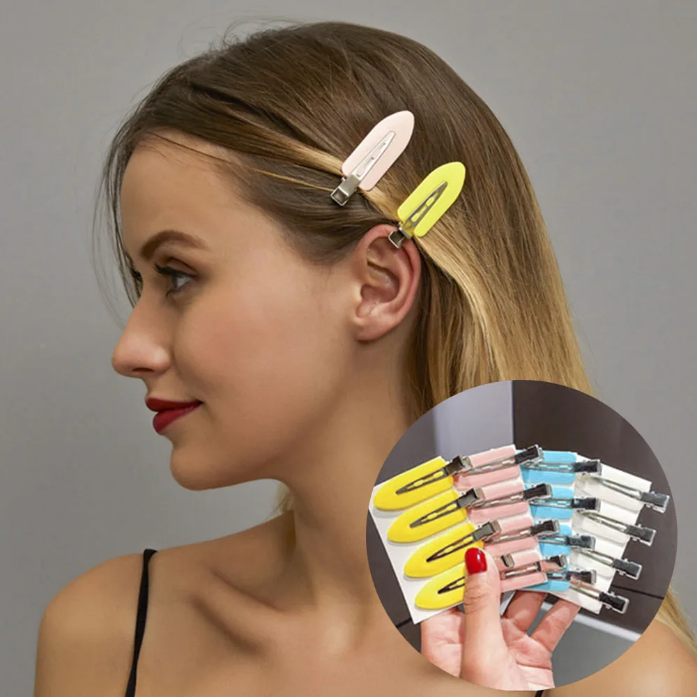 10Pcs/Set Beauty Salon Seamless Hairpin Professional Styling Hairdressing Makeup Tools Hair Clips For Women Girl Headwear hair bow for ladies Hair Accessories