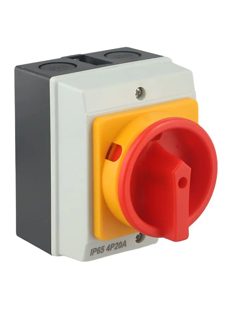 UKP Wasserdichter Trennschalter Hauptschalter Leistungsschalter 4P 20A 440V Drehschalter Ausschalter IP65 UKP Schalter Elektrisches Teil – Detail 39